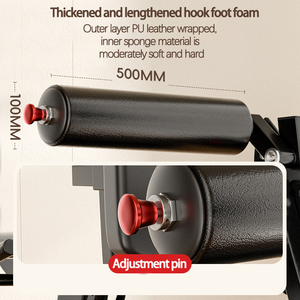 Banco de Ejercicios Ajustable de 6 Posiciones con Extensión de Piernas y Máquina de <span class=keywords><strong>Curl</strong></span>, Equipo Multifuncional de Gimnasio en Casa para Entrenamiento de Fuerza - Product Image 5