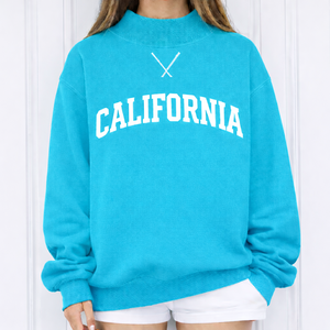 Sweat-shirt oversize à col montant pour femme, style streetwear, automne/hiver, en molleton doux, décontracté, avec logo sur le devant - Product Image 2