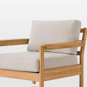 Juego de Muebles de Madera de Diseño Moderno con Cojines Suaves Impermeables para Decoración del Hogar y Jardín - Product Image 5