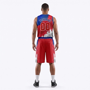 Uniforme de basket-ball pour hommes, design unique personnalisé, haute qualité, séchage rapide, vente en gros, vêtements de sport - Product Image 3