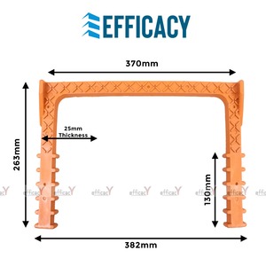 Marchepied en PVC pour trappe d'accès 300x280mm |   Marchepied robuste en polypropylène pour fosses d'égout et chambres d'inspection - Product Image 5
