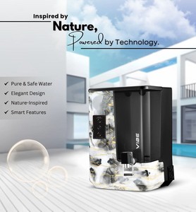 VIBE MARBLE BLACK <b>REVERSE</b> <b>OSMOSIS</b> <b>SYSTEM</b> 9L STORAGE CAPACITY DOMESTIC <b>SYSTEM</b> RO COPPER ZINC ALKALINE TDS TECHNOLOGY - Product Image 2