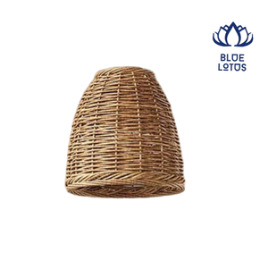 Blue Lotus Rattan Bell <b>Shade</b> Pendant <b>Light</b> <b>Large</b> Round Mounted <b>Ceiling</b> Lamp - Product Image 1