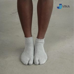 Chaussettes courtes unies JZVINA pour femme, en mélange Spandex/Nylon/Coton, respirantes, séchage rapide, absorbant la transpiration, décontractées pour le quotidien - Product Image 3