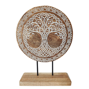 Décoration de table en bois sculpté et gravé, sculpture de table, décoration d'intérieur, décoration de table pour salon, chambre, bureau, bureau à domicile - Product Image 1