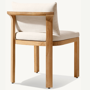 เฟอร์นิเจอร์ลดราคา ผลิตจากไม้สักที่เป็นมิตรกับสิ่งแวดล้อม เก้าอี้ไม่มีที่วางแขนสำหรับใช้งานกลางแจ้ง ทนทานและคุณภาพดี - Product Image 5