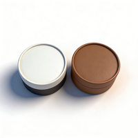 Emballage en tube de carton cylindrique compostable écologique de luxe avec logo personnalisé pour pizza, chocolat, gâteau, dessert - Qualité alimentaire