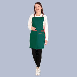 Tablier de cuisine vintage en toile véritable multi-poches pour femme, en cuir véritable de qualité supérieure, réglable - Product Image 2