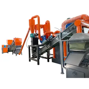500-2000kg/h Waste Radiator Copper Aluminum Recycling Machine for Separating Copper and Aluminum