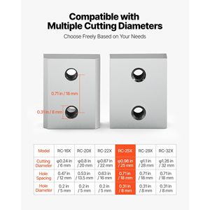 6 Pezzi Lame di Ricambio da 1 Pollice (25mm) # 8 Tagliabarre Elettrici a Doppia Lama CR12MOV ad Alta Durezza, Nuovi Utensili per Barre d'Armatura di Alta Tecnologia - Product Image 6