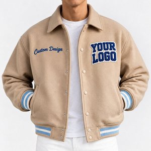 Chaqueta Universitaria Premium al por Mayor, Chaqueta Varsity Vintage con Bordado Chenille Personalizado, Ropa Urbana - Product Image 6