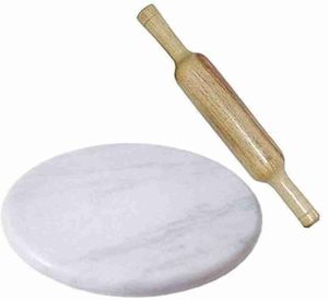 Juego de Rodillo y Tabla para Amasar de Madera Clásica, Chakla Belan Hecho a Mano para la Preparación Auténtica de Roti Chapati - Product Image 4