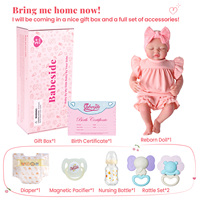 Poupées Reborn Babeside de 17 pouces en vinyle intégral, modèle Nancy, fille endormie, poupées Reborn réalistes et mignonnes, vente en gros, usine OEM