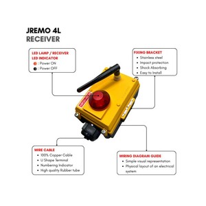 Control Remoto Industrial por Radio con Potenciómetro para Camiones con Escalera y Agricultura Inteligente, AC/DC, JEICO JREMO 4L Hecho en Corea DC - Product Image 1