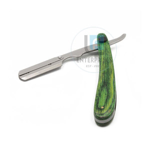 Wholesale Low Price High Quality New Arrival Straight <b>Shaving</b> Razors Stainless Steel Wood Handle Durable Barber Shop Use - Product Image 3