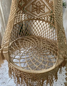 Macrame double Swing <b>Chair</b>, Christmas Gifts,Macrame <b>Round</b> Swing, macrame swing, Macrame Swing <b>Chair</b>, Macrame rocking <b>chair</b> - Product Image 4