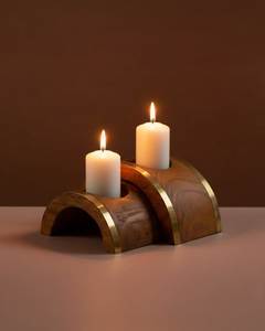 Luxury Wooden Candle <b>Stand</b> Handcrafted Wooden <b>Tea</b> Light Candle Holder for Home Office Hotel Restaurant Decoration - Product Image 4