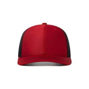 Gorra Trucker Roja de Malla, 6 Paneles, Ajustada, Color Sólido, Estilo Casual, Transpirable, Primavera/Verano, Unisex, Adulto - Product Image 6