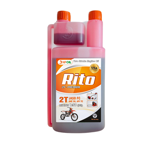 Huile moteur 2 temps premium NPOIL Rito 2T SAE 30 API TC 1L, huile minérale pour moto, tronçonneuse, débroussailleuse - Product Image 4