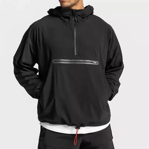 เสื้อแจ็คเก็ตผู้ชายพิมพ์ลายตามสั่ง ซิป 1/4  น้ำหนักเบา กันลม กันน้ำ สำหรับวิ่งกลางแจ้ง - Product Image 1