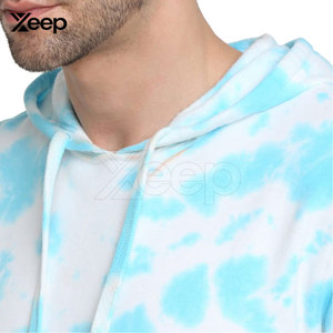 Vêtements de mode en gros, sweats à capuche tie-dye, hiver, 100% coton, respirant, léger, service OEM pour hommes, look moderne - Product Image 6