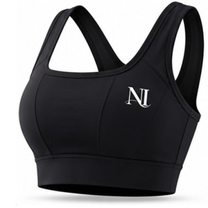 2026 Nofyan Women's Black High Support Sports Bra Seamless Moisture Wicking Yoga Top High Quality OEM/ODM Custom Sports Bra - Product Image 3