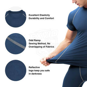 Street Wear Latest Design <b>Men</b> Compression <b>T</b>-<b>Shirts</b> Solid Color Adult Size <b>Men</b> Compression <b>T</b>-<b>Shirts</b> - Product Image 5