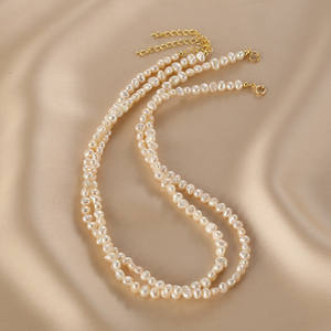 Collar de Perlas de Agua Dulce con Forma Barroca de Alta Gama para Mujer, Cadena Personalizada para Clavícula, Cadena de Suéter de Alta Gama - Product Image 2