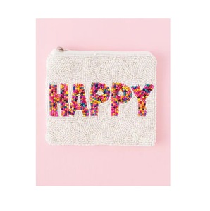 Porte-monnaie en perles étoile de mer, pochette en perles de verre à rayures bleues, portefeuille zippé fait main, sac à monnaie brodé à petites perles thème océan - Product Image 6