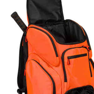 Customized Orange Unisex Fitness <b>Backpack</b> Nylon 40-<b>55L</b> Capacity Zipper Closure Adjustable Strap Casual Style Large Capacity - Product Image 2