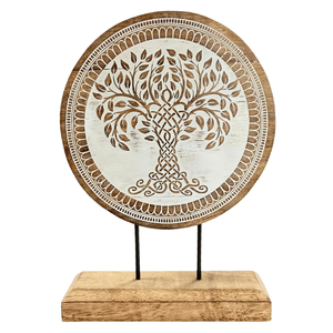 Escultura de Madera Tallada a Mano, Decoración de Mesa, Estatua Decorativa para Sala de Estar, Dormitorio, Oficina, Escritorio, Estante - Product Image 1