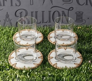 Posavasos Redondo de Bambú con Diseño de Mezquita, Hecho a Mano, Tapete Oriental para Mesa, Base Decorativa para Bebidas - Product Image 5