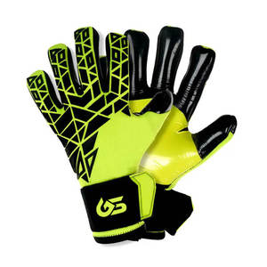 Breathable Waterproof PVC Hybrid Football Goalkeeper Gloves Full <b>Finger</b> Adjustable Hook and Loop Wrist <b>Strap</b> Outdoor Training - Product Image 1
