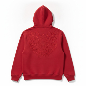 Custom Chenille Patch Spider Hoodie Mens Heavyweight Cotton Fleece Hoody Wholesale Tracksuit <b>Hip</b> Hop Sweatshirts - Product Image 2