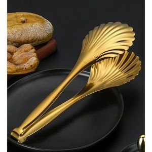 ที่คีบขนมทองแดงแท้คุณภาพพรีเมียม ทำด้วยมือ สำหรับเสิร์ฟเค้ก ขนมปัง น้ำตาลก้อน อุปกรณ์ครัว ใช้งานทนทาน เหมาะสำหรับใช้ในบ้าน โรงแรม ร้านอาหาร - Product Image 1