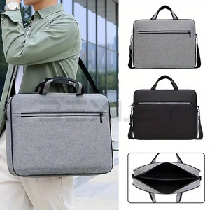 Maletín de negocios con múltiples compartimentos y correa de hombro ajustable, bolsas para portátil de poliéster Oxford duradero, precio al por mayor - Product Image 5