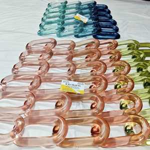 Bulk Supplier Pink Resin Chain Links <b>Hanging</b> Decorative Ornament For Plant Pot <b>Basket</b> Flower Home <b>Garden</b> Balcony Decoration - Product Image 1