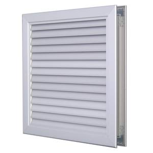 3JW 7000939003 VIM GMTA a 600x400 Aluminium Chevron Transfer <b>Grille</b> RAL9003M <b>Registers</b> & <b>Grilles</b> Product - Product Image 1