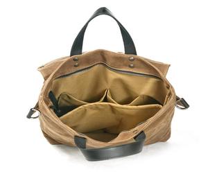 Sac fourre-tout en cuir et toile, broderie ouverte, imperméable, durable, vintage, pour voyage, travail, shopping, sac à main à bandoulière, grande capacité - Product Image 3