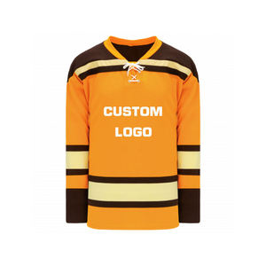 Maillot de hockey sur glace 100% polyester pour homme adulte, teint en pièce, 160g - Product Image 2