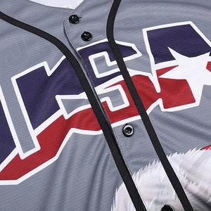 Uniforme de Béisbol al por Mayor - Jersey con Botones Completos sin Estampado - Ropa Deportiva de Malla con Bordado Personalizado para Equipos de Béisbol - Product Image 4