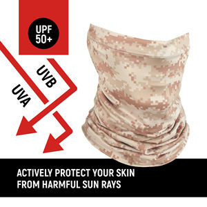 Cache-cou et cagoule de protection solaire unie pour activités de plein air (cyclisme, course à pied) – Anti-poussière, personnalisable par sublimation - Product Image 4