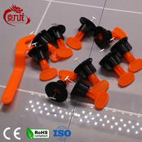 50 pièces de système d'équilibrage d'aiguilles en acier remplaçables Clips de système de nivellement de carreaux Accessoires de carreaux