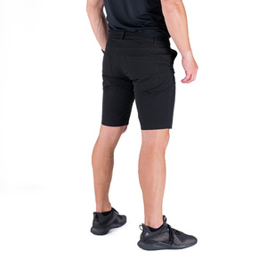 Pantalones Cortos Bermuda Negros para Hombre, Cintura Media, Cierre de Botones, Secado Rápido, Tela Oxford, Estilo Cargo con Bolsillos Delanteros con Logotipo, 180g - Product Image 3