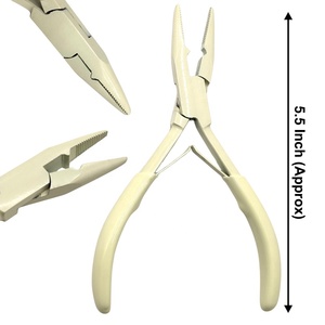 Professional 5.5 Inch Hair <b>Extension</b> Micro <b>Beads</b> Closer Plier – Stainless Steel Nano Ring Closing Tool Customise Wholesaleprice - Product Image 1