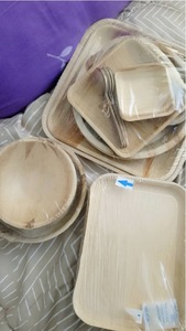 Assiettes plates rectangulaires en bois, solides, minimalistes, écologiques, pour un usage quotidien - Product Image 2