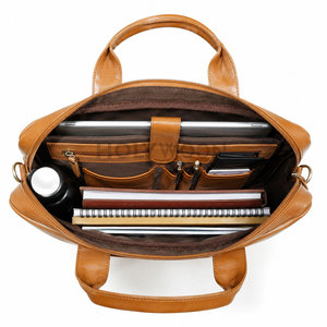 Maletín para Portátil de Cuero Premium Ligero para Hombre con Gran Capacidad para Reuniones de Oficina y Uso Profesional Diario - Product Image 6