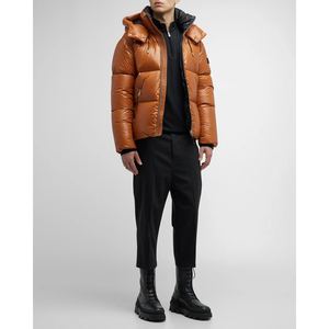 Custom Mens Streetwear Jacket <b>Quilted</b> Jacket Oversized Fit Recycled Polyester Ready to Ship Wholesale - Product Image 3