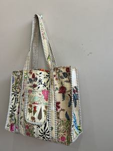 Embroidery Pattern Custom Cotton <b>Tote</b> <b>Bag</b> Large Shoulder Handle Zipper Closure Eco-friendly Shopping <b>Bag</b> Bohemian Style - Product Image 2