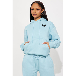 Wholesale Women Hoodie Jogger <b>Set</b> Casual Fleece Tracksuit Streetwear Supplier USA Fashion Outfit - Product Image 1